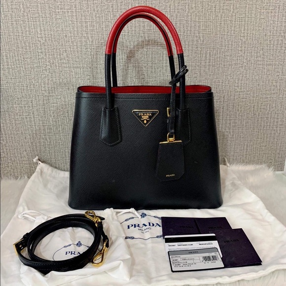 🌺 PRADA Saffiano Double bag 🌺 - Picture 1 of 14